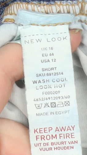 New Look Women’s Blue Size 16 Skinny High Rise Stretch Jeans