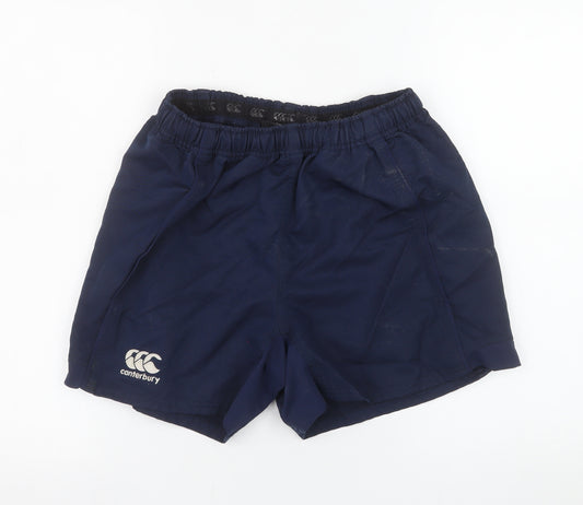 Canterbury Men's Blue Athletic Rugby Shorts Size L Quick Dry