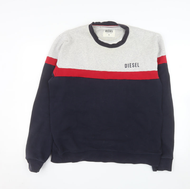 Diesel Men's Multicoloured XL Pullover Sweatshirt Crew Neck