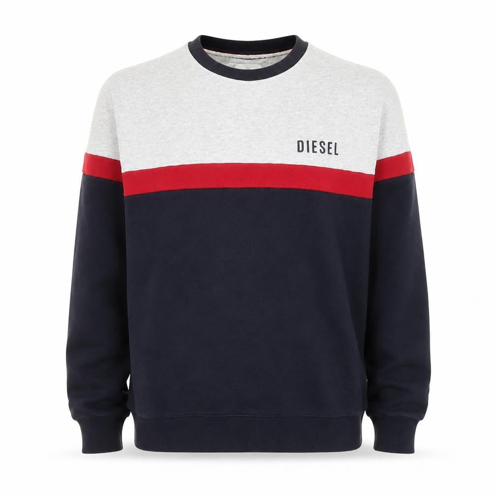 Front view of Diesel Men's Multicoloured XL Pullover Sweatshirt Crew Neck