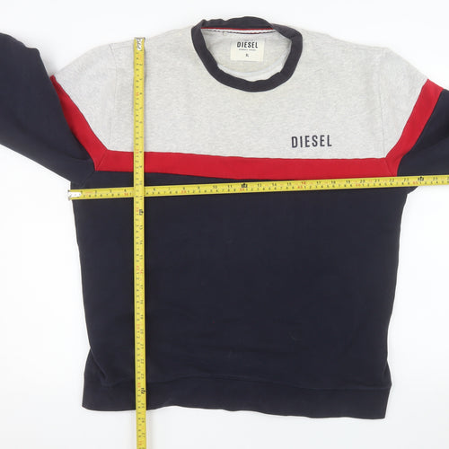 Diesel Men's Multicoloured XL Pullover Sweatshirt Crew Neck