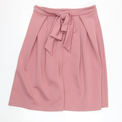 ASOS Women’s Pink A-Line Knee Length Bow Skirt Size 18