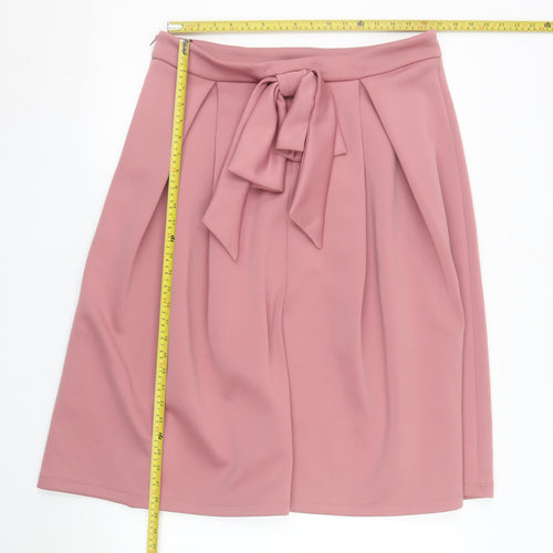 ASOS Women’s Pink A-Line Knee Length Bow Skirt Size 18