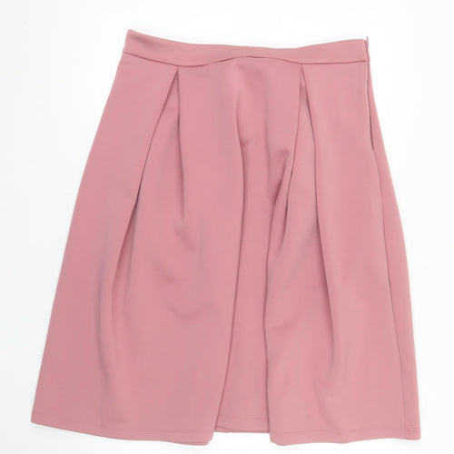 ASOS Women’s Pink A-Line Knee Length Bow Skirt Size 18