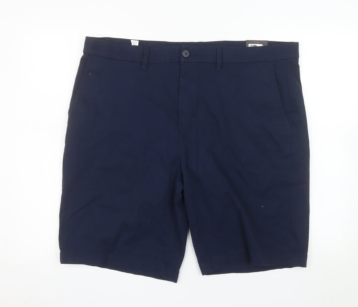 Dunnes Stores Men’s Navy Chino Shorts 42in Regular Fit Casual Summer