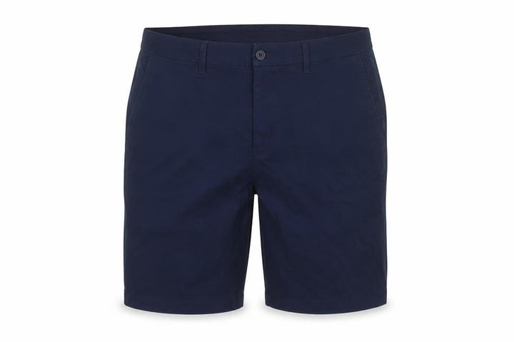 Front view of Dunnes Men’s Navy Chino Shorts 42in Regular Fit Casual Summer