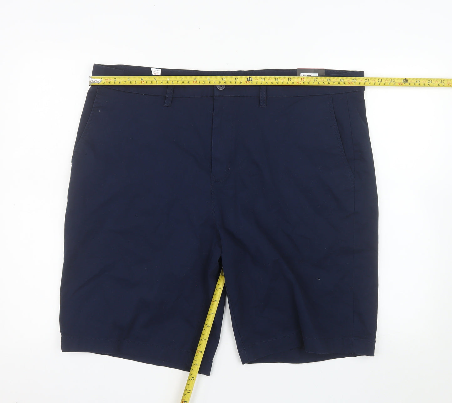 Dunnes Stores Men’s Navy Chino Shorts 42in Regular Fit Casual Summer