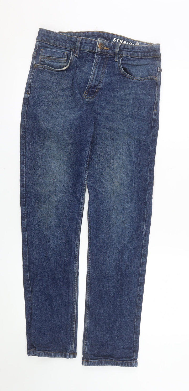Dunnes Stores Men’s Blue Straight Denim Jeans 32W 32L Regular Fit
