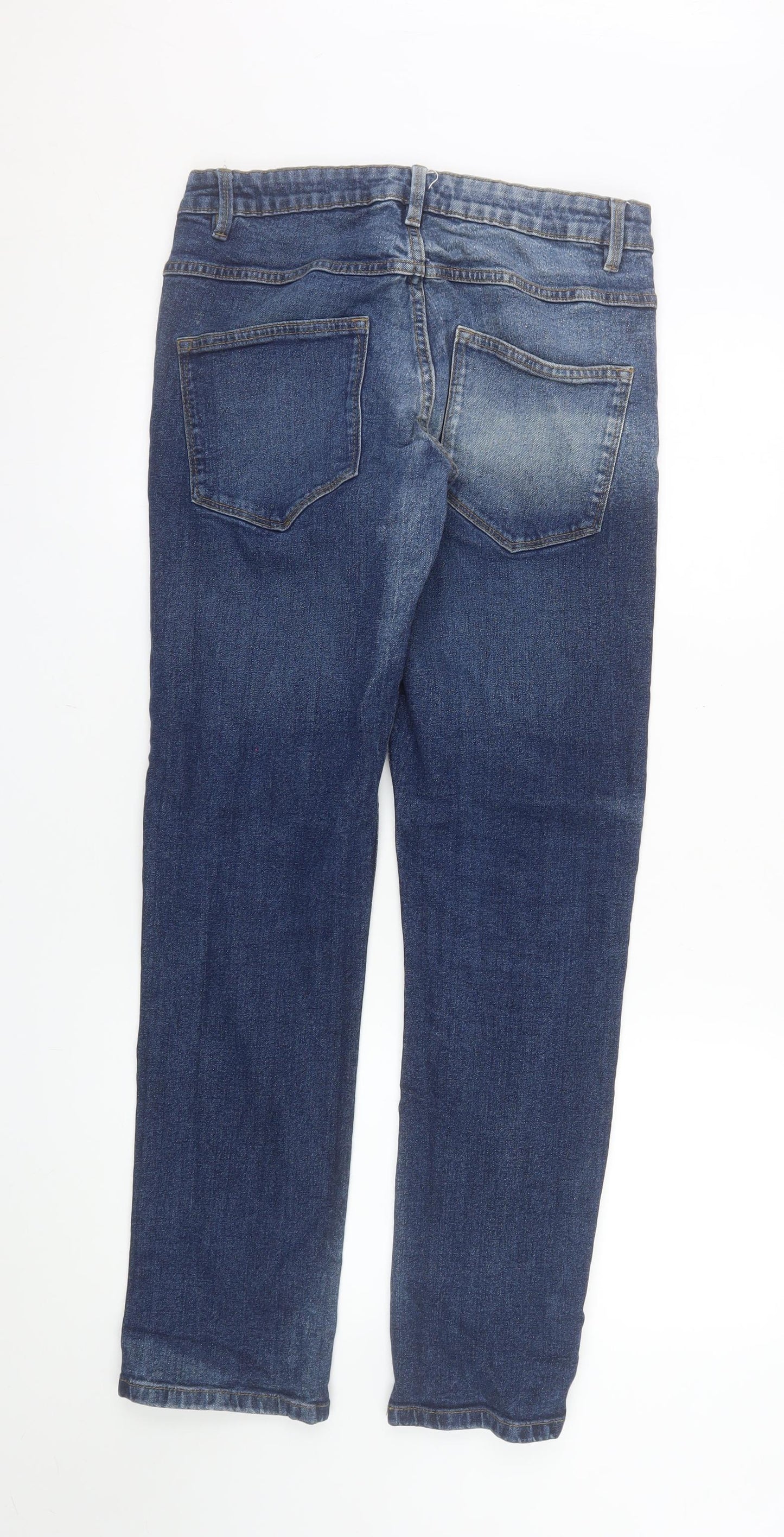 Dunnes Stores Men’s Blue Straight Denim Jeans 32W 32L Regular Fit