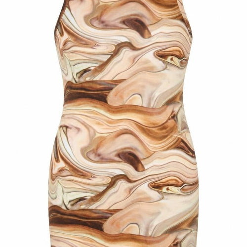 I Saw It First Womens Brown Bodycon Sleeveless Dress Size 20