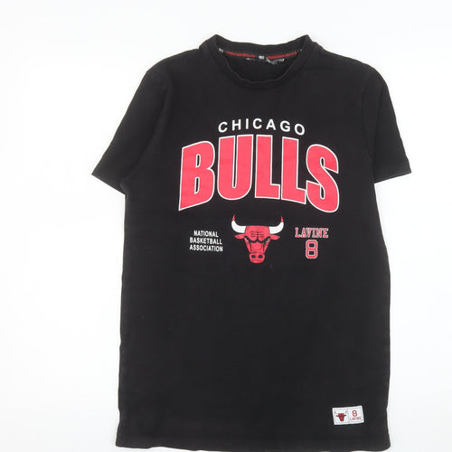 Primark Men's Black Chicago Bulls Lavine 8 Graphic T-Shirt XS