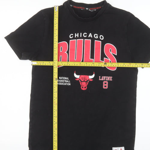 Primark Men's Black Chicago Bulls Lavine 8 Graphic T-Shirt XS