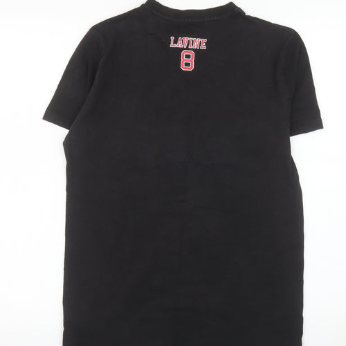 Primark Men's Black Chicago Bulls Lavine 8 Graphic T-Shirt XS