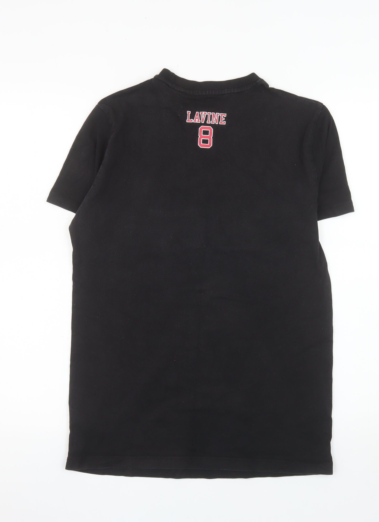 Primark Men's Black Chicago Bulls Lavine 8 Graphic T-Shirt XS