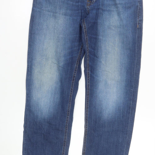 Jack & Jones Men's Blue Regular Fit Stretch Denim Jeans 32W 30L Straight