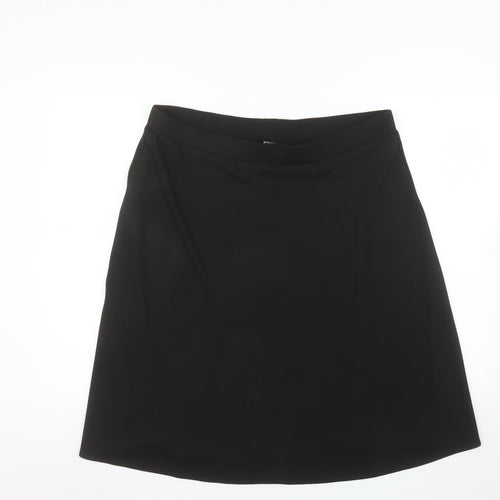 Klass Women’s Black A-Line Stretch Jersey Skirt Size 18