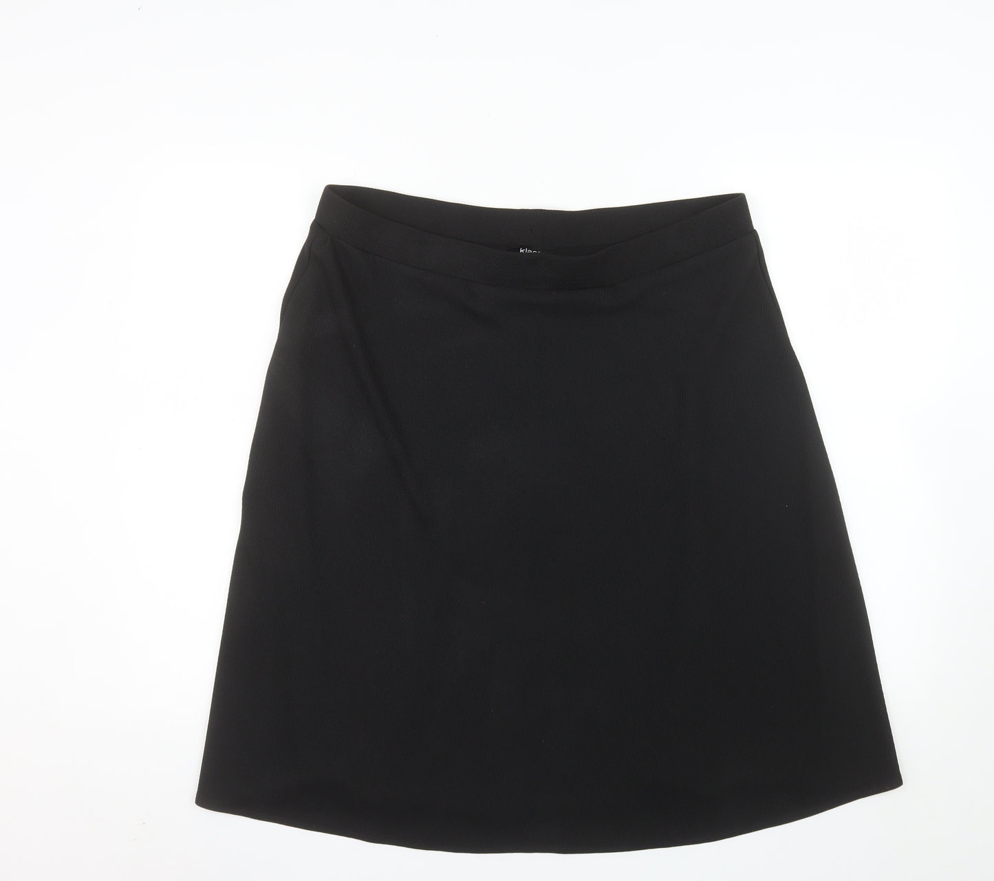 Klass Women’s Black A-Line Stretch Jersey Skirt Size 18