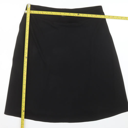 Klass Women’s Black A-Line Stretch Jersey Skirt Size 18