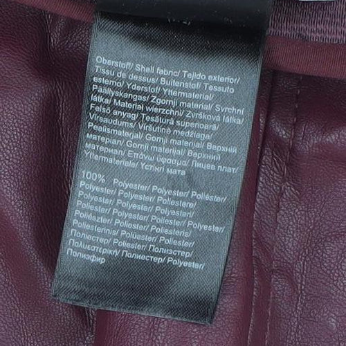 Comma Women's Purple A-Line Faux Leather Skirt Size 10