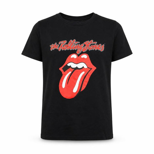 NEXT Girls Black Rolling Stones Graphic Band T-Shirt 10-11 Years