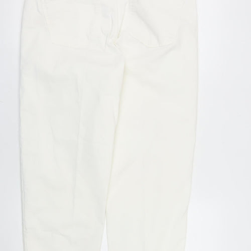 Paul Costelloe Living Women's Ivory Straight Jeans Size 16
