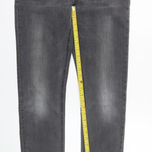 Scotch & Soda Mens Grey Slim Straight Jeans W34 L34 Denim