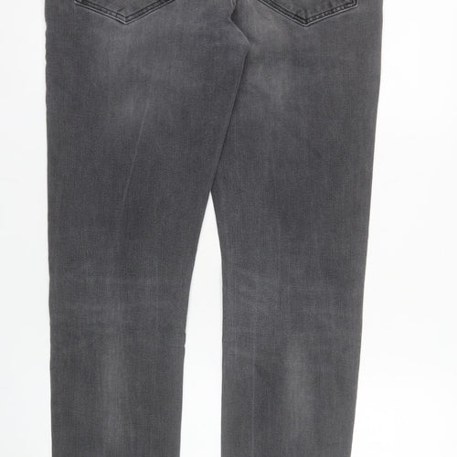 Scotch & Soda Mens Grey Slim Straight Jeans W34 L34 Denim