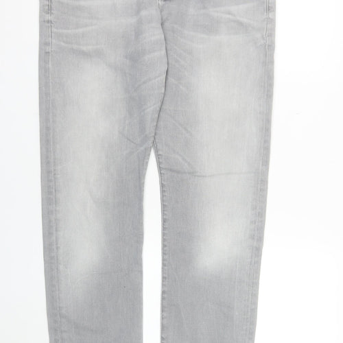 Scotch & Soda Men's Grey Slim Fit Straight Jeans W34 L34