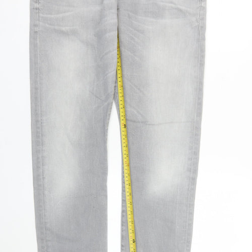 Scotch & Soda Men's Grey Slim Fit Straight Jeans W34 L34