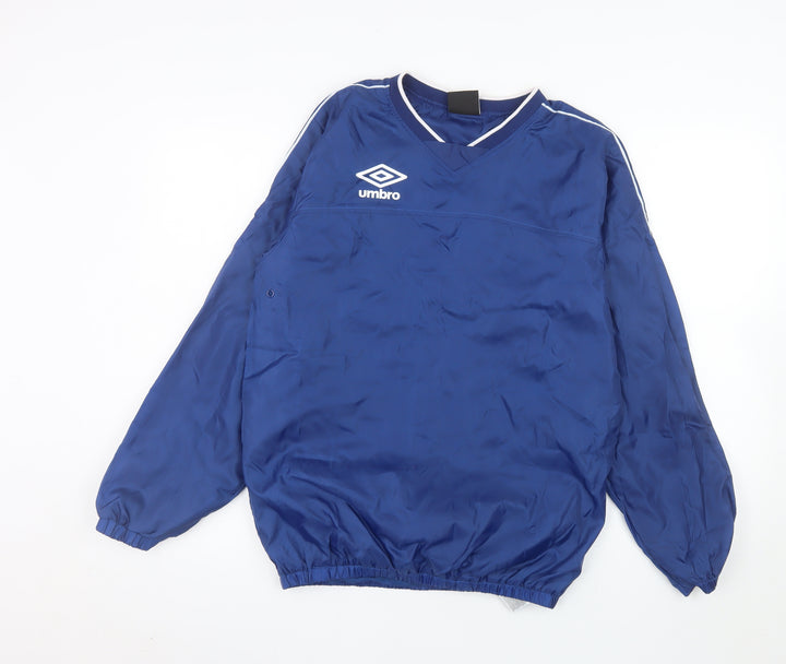 Umbro Men's Blue V-Neck Pullover Sports Sweatshirt Size S