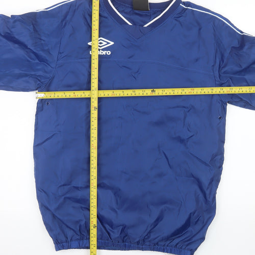 Umbro Men's Blue V-Neck Pullover Sports Sweatshirt Size S