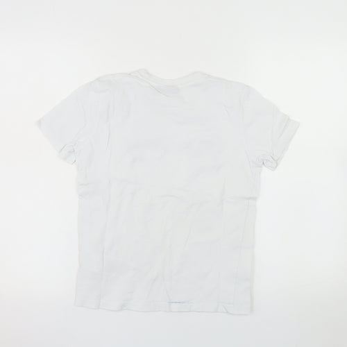 Money Boys White Logo T-Shirt 9-10 Years Short Sleeve Cotton