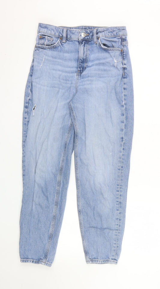 Marks and Spencer Women's Blue Mom Jeans Size 10 Regular Fit