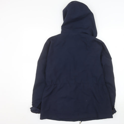 Vero Moda Women's Blue Parka Jacket M Hooded Mid-Length Coat