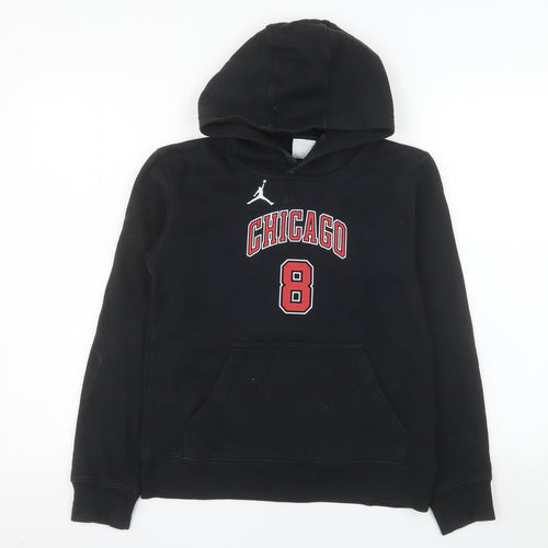Nike Boys Black Chicago Bulls Lavine 8 Pullover Hoodie Size M 10-12