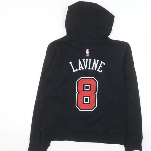 Nike Boys Black Chicago Bulls Lavine 8 Pullover Hoodie Size M 10-12