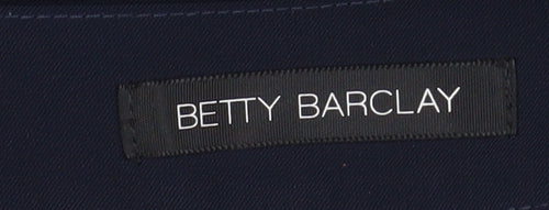 Betty Barclay Women’s Blue Straight Leg Trousers Size 16 Stretch