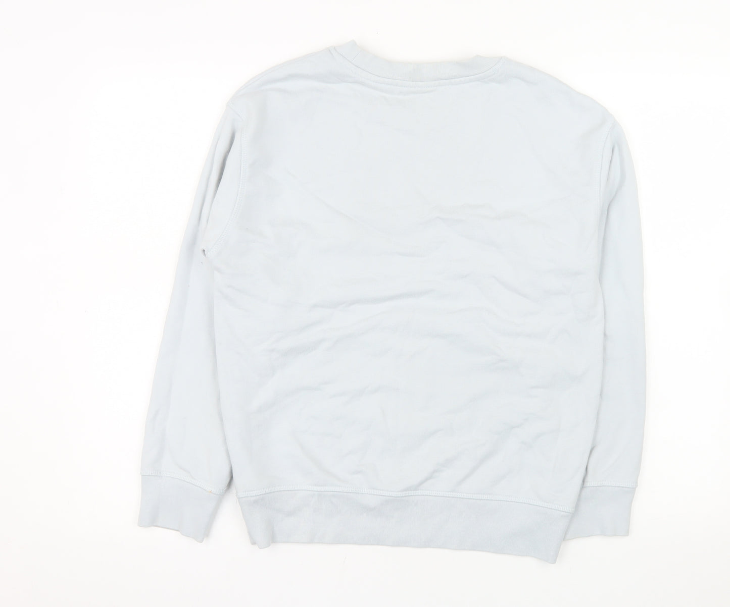 Levi's Women Blue Crew Neck Cotton Pullover Sweatshirt XS