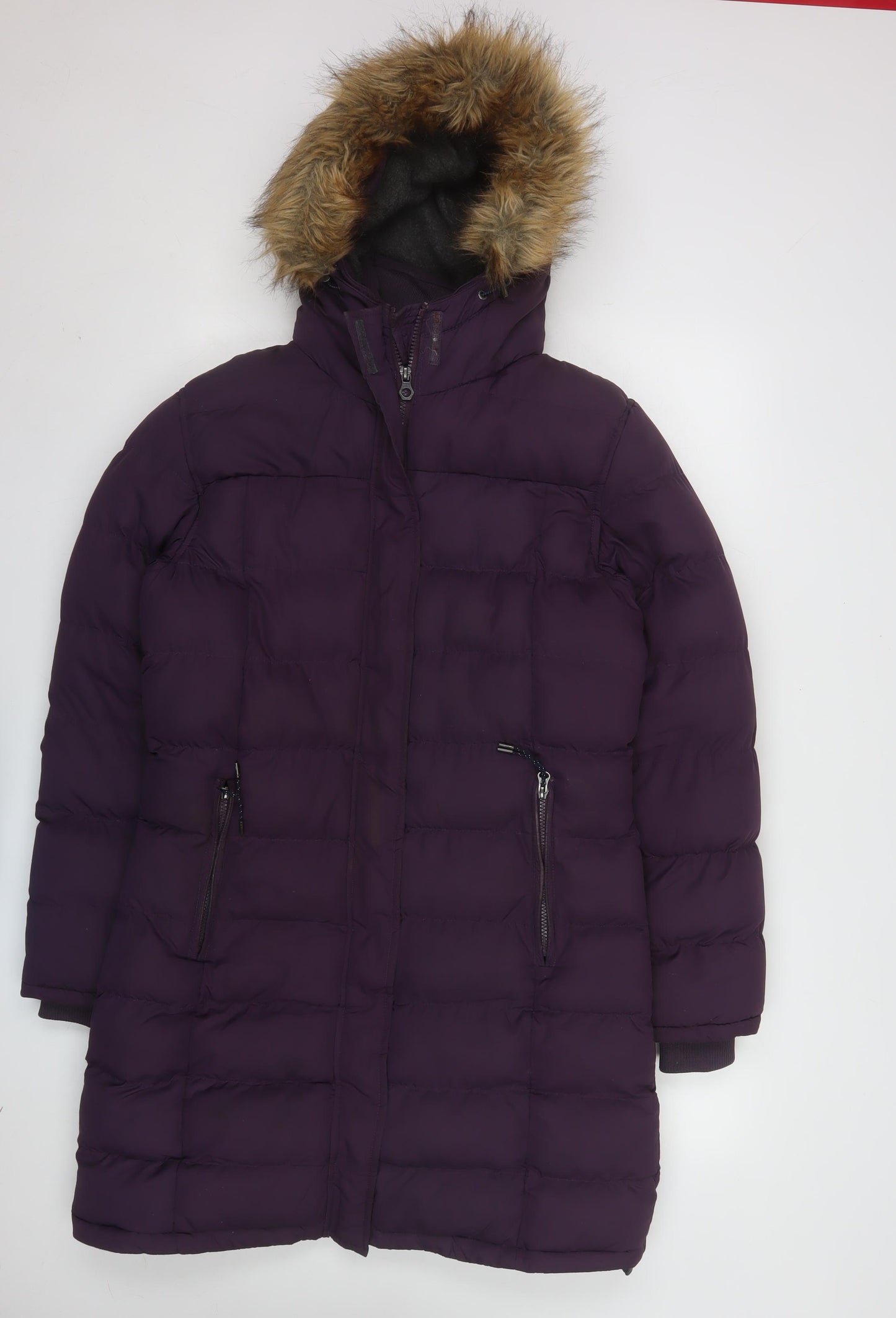Tog Twenty Four Women's Purple Long Hooded Puffer Coat Size 12