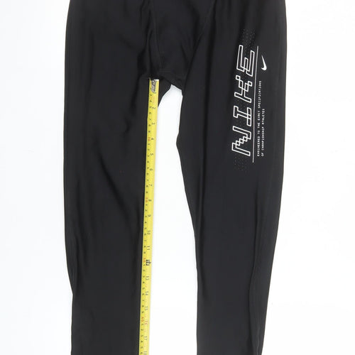 Nike Womens Black Dri-Fit Running Leggings Size M Activewear