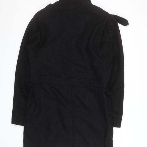 Springfield Mens Black Wool Blend Military Coat Size M