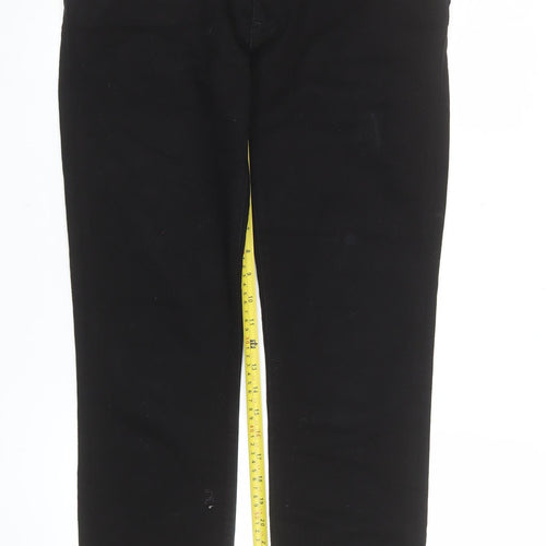 Salsa Women Black Skinny Fit Mid Rise Stretch Jeans Size 6