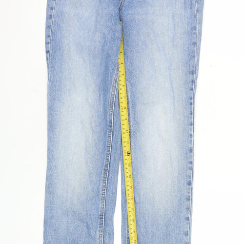 Stradivarius Women’s Blue Straight High Rise Jeans Size UK 4
