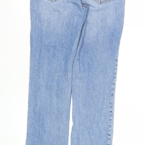Stradivarius Women’s Blue Straight High Rise Jeans Size UK 4