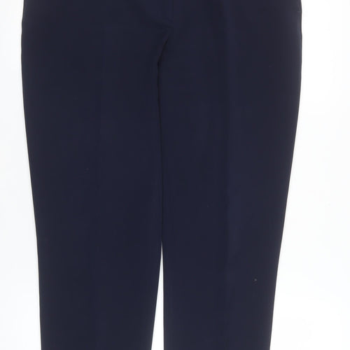 Paul Costelloe Living Studio Women's Navy Blue Size 14 Straight Leg Trousers