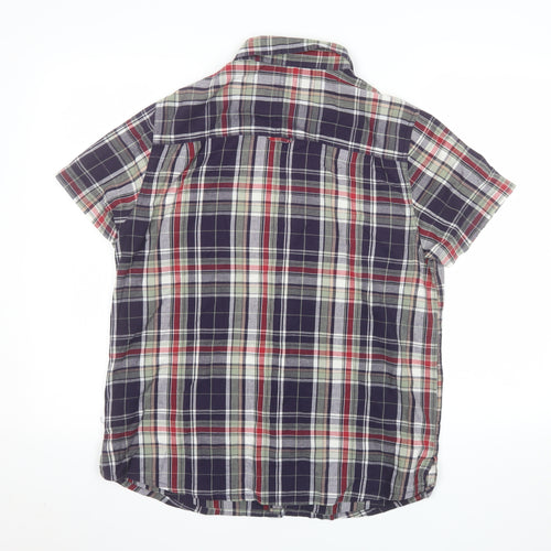 Mountain Warehouse Men's Multicoloured Plaid Short Sleeve Cotton Shirt S