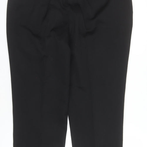 Prestige Collection Men's Black 36S Dress Trousers Wool Blend
