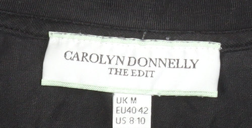 Carolyn Donnelly Women’s Black Midi T-Shirt Dress Size M