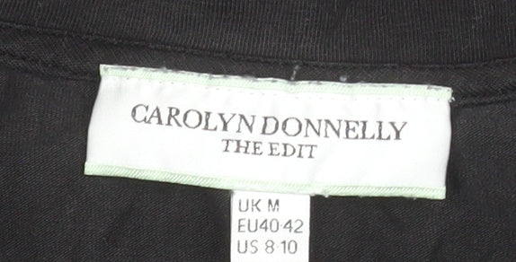 Carolyn Donnelly Women’s Black Midi T-Shirt Dress Size M