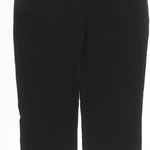 Dunnes Women's Black Straight Leg Trousers Size 14